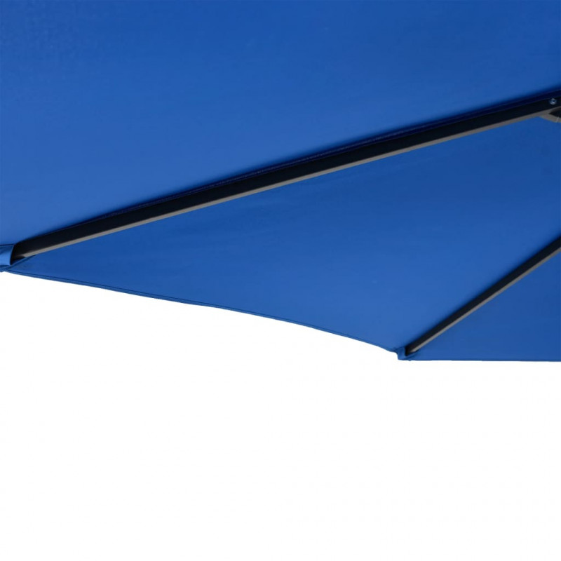 Parasol ogrodowy na stalowym słupku, lazurowy, 225x225x212 cm
