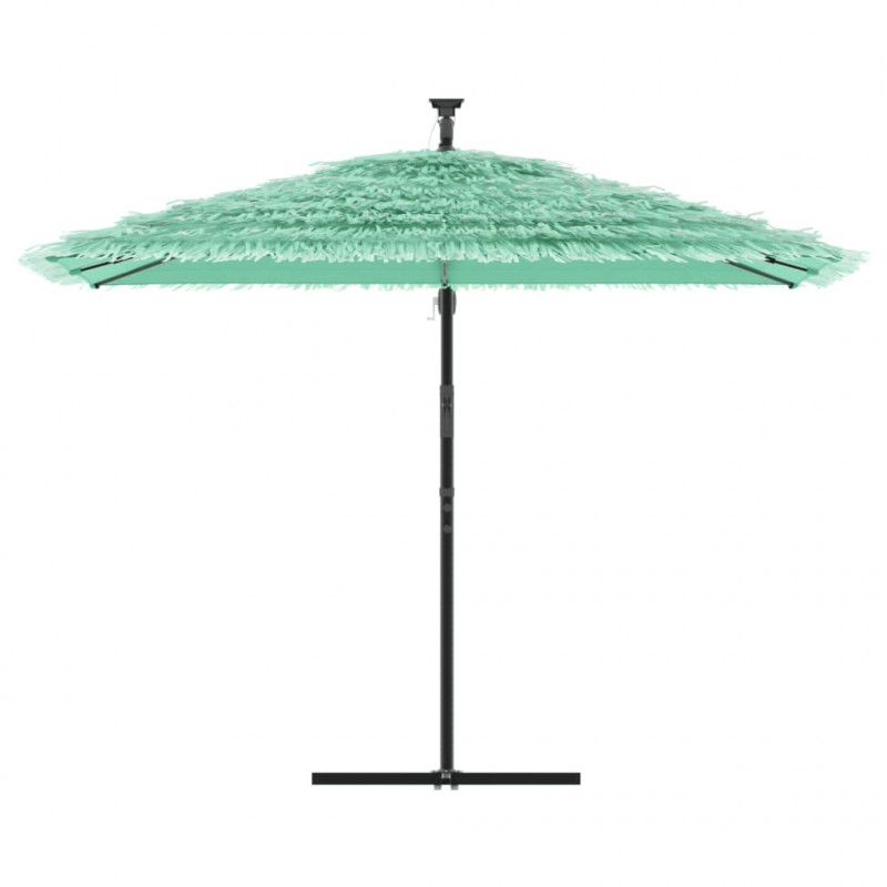 Parasol ogrodowy na stalowym słupku, zielony, 290x290x238 cm