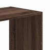 Regał, brązowy dąb, 68,5x32x68,5 cm, materiał drewnopochodny