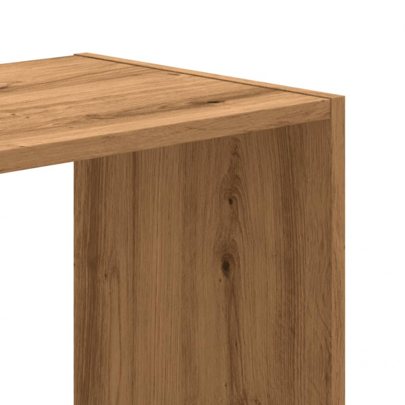 Regał, dąb artisian, 68,5x32x68,5 cm, materiał drewnopochodny
