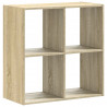 Regał, dąb sonoma, 68,5x32x68,5 cm, materiał drewnopochodny