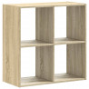 Regał, dąb sonoma, 68,5x32x68,5 cm, materiał drewnopochodny