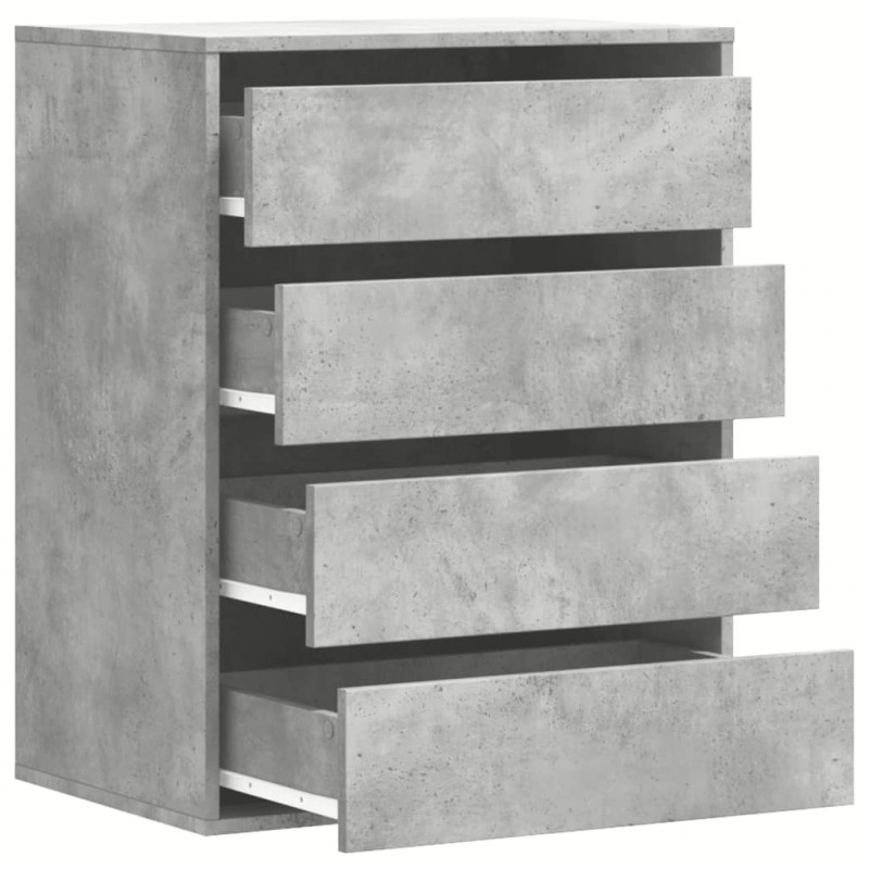 Komoda, szarość betonu, 60x41x76 cm, materiał drewnopochodny