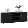 Szafka pod TV, czarna, 102x30x37,5 cm, materiał drewnopochodny