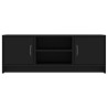 Szafka pod TV, czarna, 102x30x37,5 cm, materiał drewnopochodny