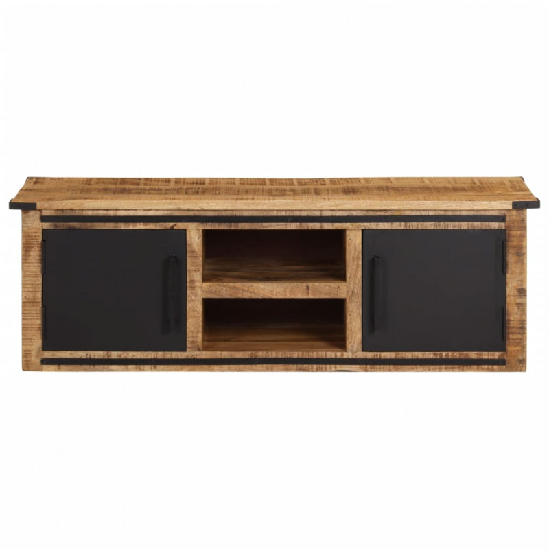 Szafka pod TV, z drzwiczkami, 105x35x36 cm, lite drewno mango