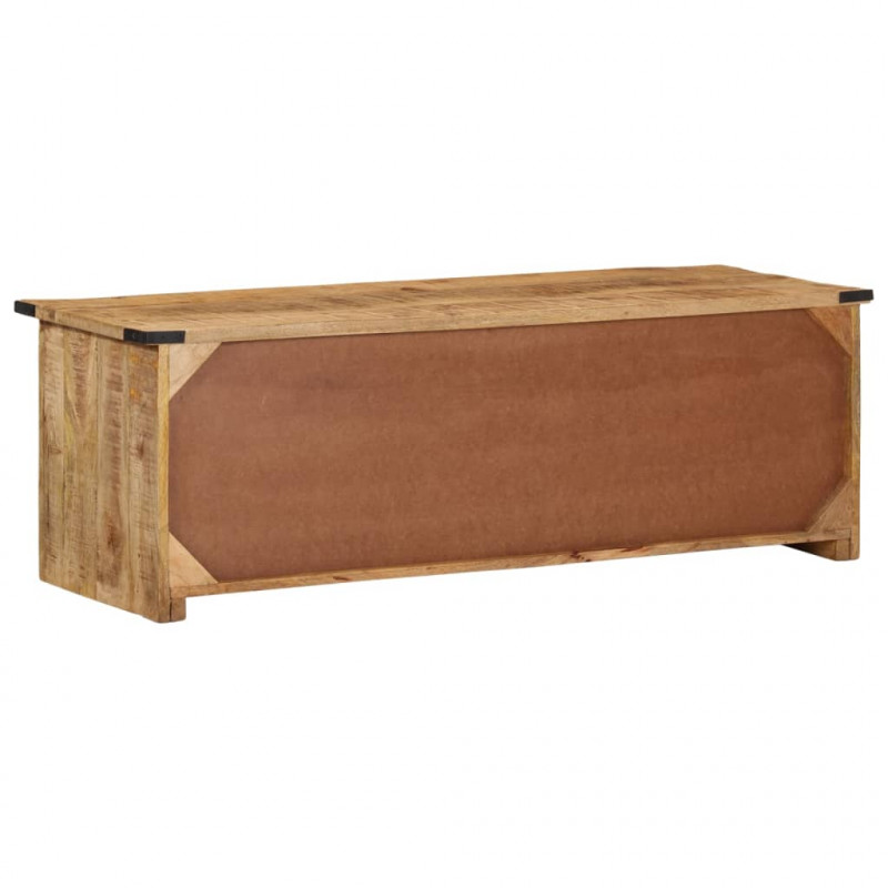 Szafka pod TV, z drzwiczkami, 105x35x36 cm, lite drewno mango