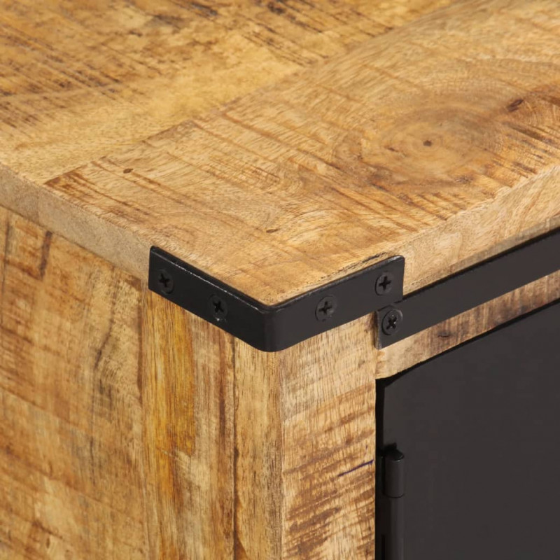 Szafka pod TV, z drzwiczkami, 105x35x36 cm, lite drewno mango