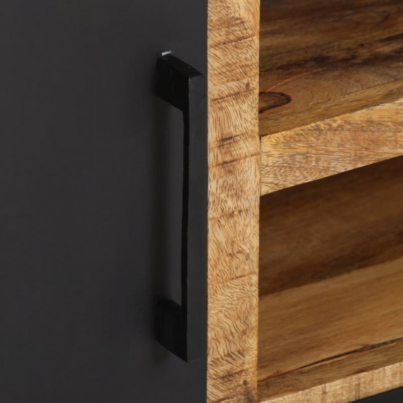 Szafka pod TV, z drzwiczkami, 105x35x36 cm, lite drewno mango