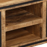 Szafka pod TV, z drzwiczkami, 105x35x36 cm, lite drewno mango