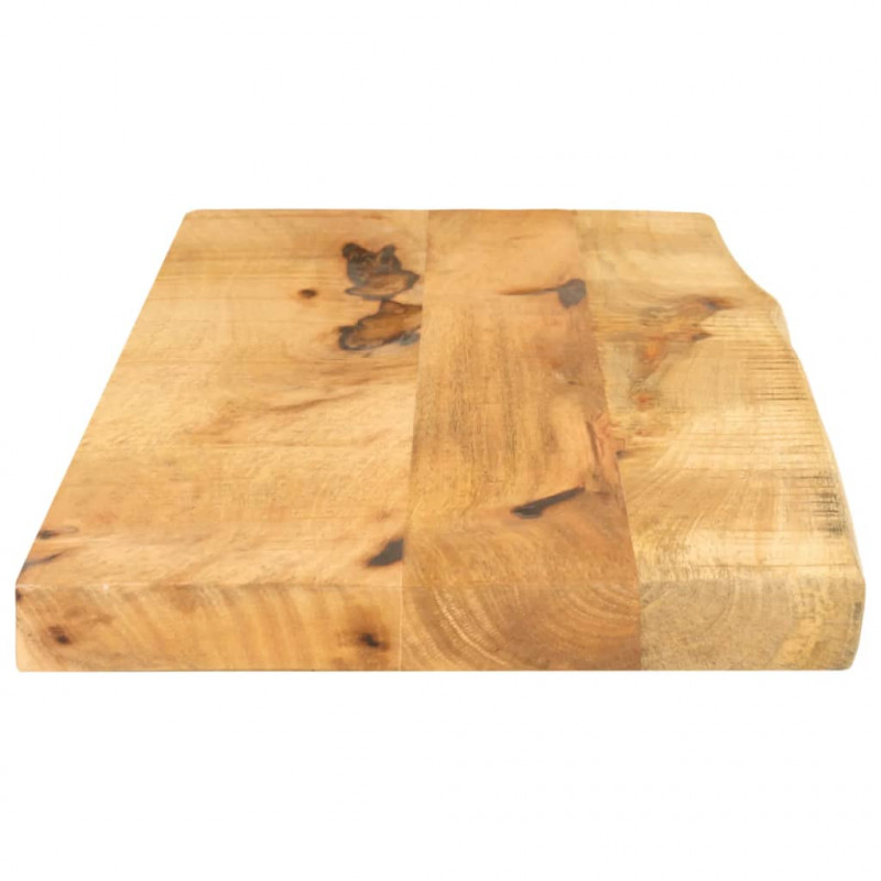 Blat stołu, 70x20x2,5cm, naturalna krawędź, surowe drewno mango