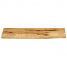 Blat stołu, 90x20x2,5cm, naturalna krawędź, surowe drewno mango