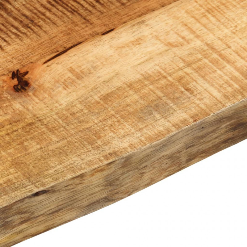Blat stołu, 180x30x3,8 cm, naturalna krawędź, drewno mango