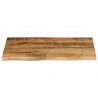 Blat stołu, 80x60x2,5cm, naturalna krawędź, surowe drewno mango