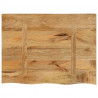 Blat stołu, 80x60x2,5cm, naturalna krawędź, surowe drewno mango
