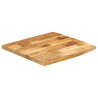 Blat stołu, 60x60x2,5cm, naturalna krawędź, surowe drewno mango