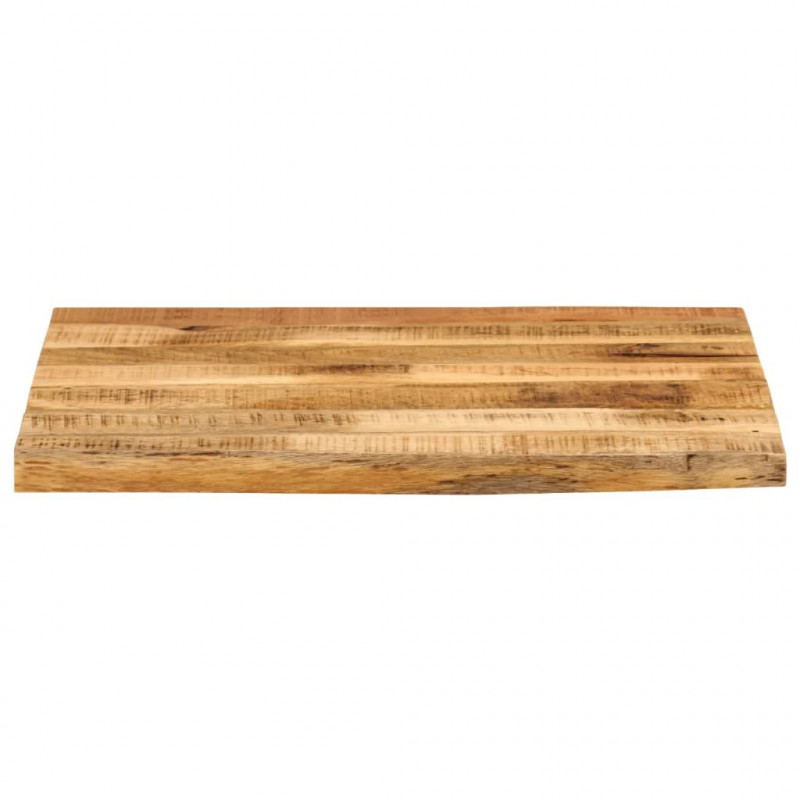 Blat stołu, 60x60x2,5cm, naturalna krawędź, surowe drewno mango
