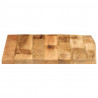 Blat stołu, 60x60x2,5cm, naturalna krawędź, surowe drewno mango