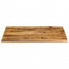 Blat stołu, 90x80x2,5cm, naturalna krawędź, surowe drewno mango