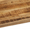 Blat stołu, 90x80x2,5cm, naturalna krawędź, surowe drewno mango