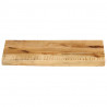 Blat stołu, 60x20x3,8cm, naturalna krawędź, surowe drewno mango