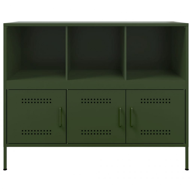 Szafka, oliwkowa, 100,5x39x79 cm, stal