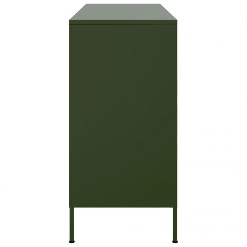 Szafka, oliwkowa, 100,5x39x79 cm, stal
