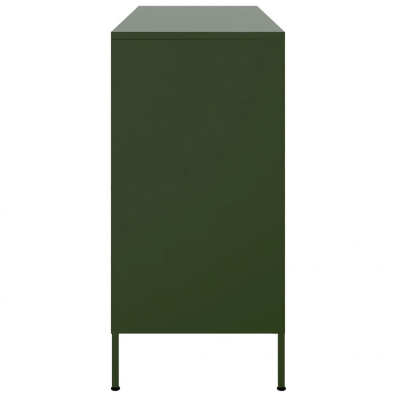 Szafka, oliwkowa, 100,5x39x79 cm, stal