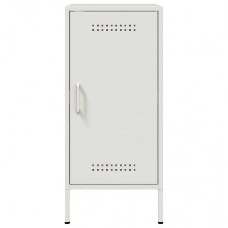 Szafki, 2 szt., białe, 36x39x79 cm, stal