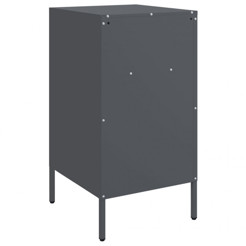 Szafka nocna, antracyt, 36x39x68 cm, stal
