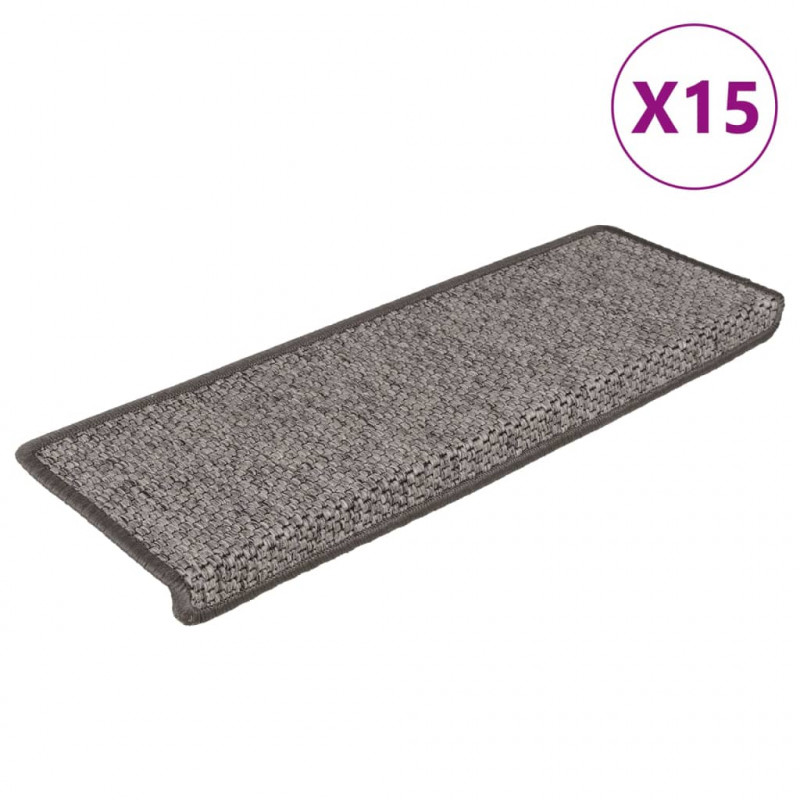 Samoprzylepne nakładki na schody, 15 szt., 65x21x4 cm