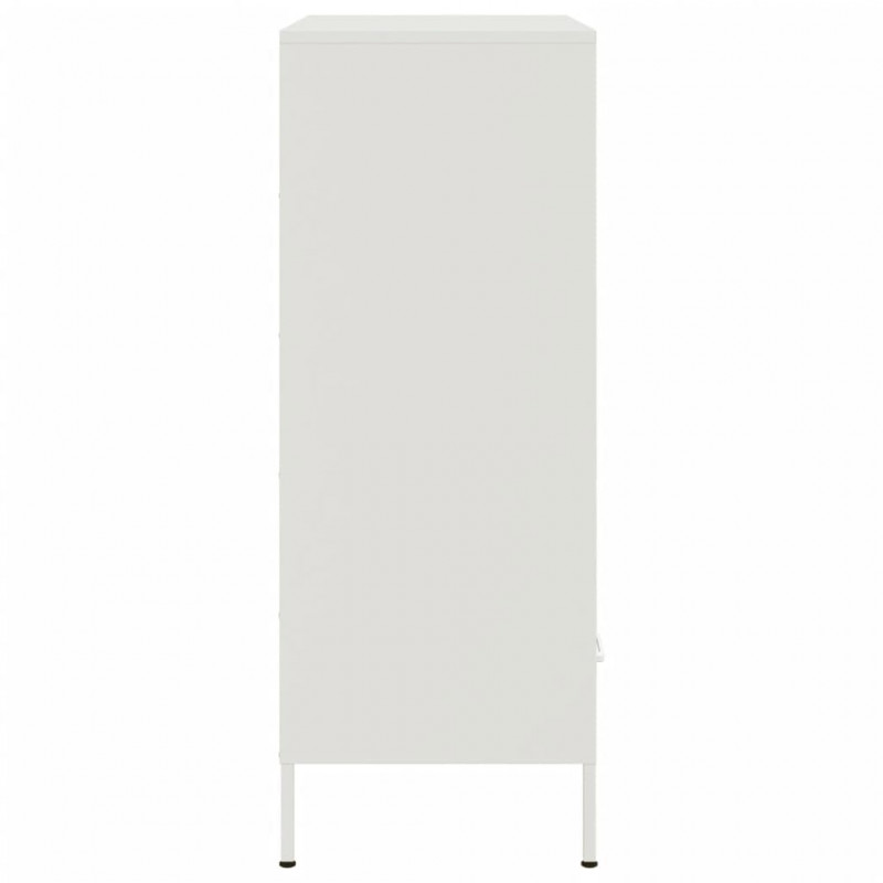Szafka, biała, 68x39x101,5 cm, stal