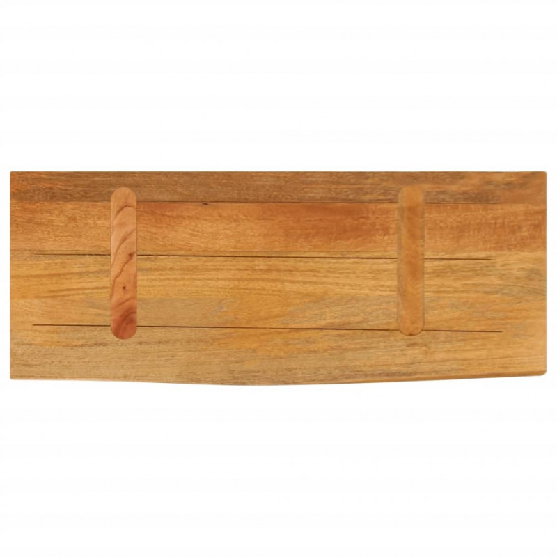 Blat stołu z naturalną krawędzią, 80x30x3,8 cm, drewno mango