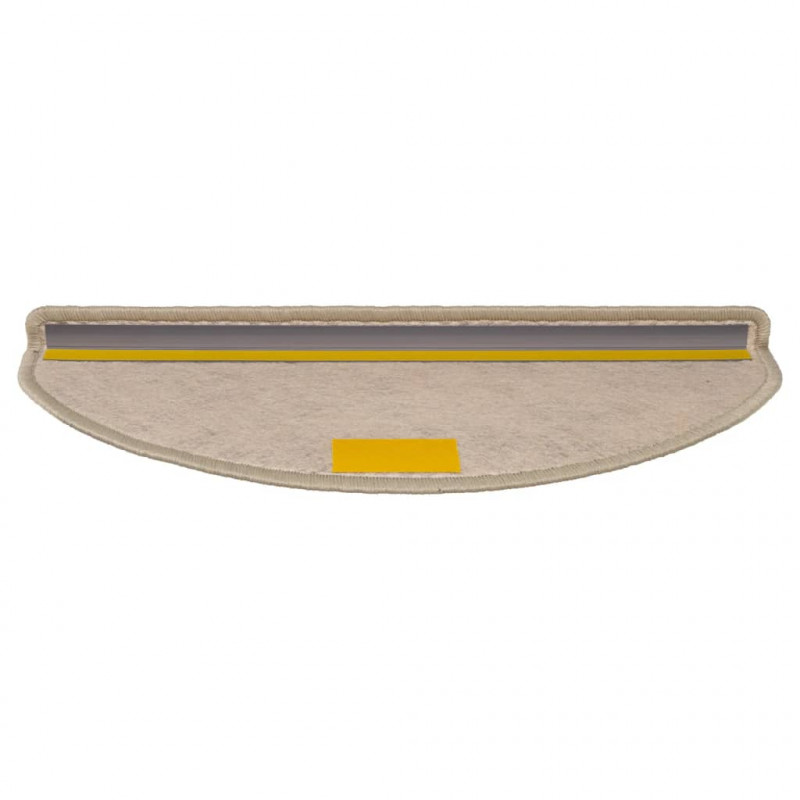 Samoprzylepne nakładki na schody, 15 szt., 65x21x4 cm, beżowe