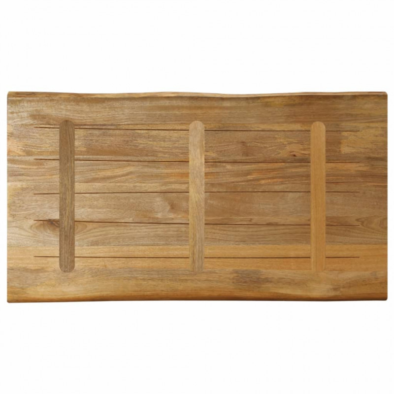 Blat stołu z naturalną krawędzią, 120x60x2,5 cm, drewno mango
