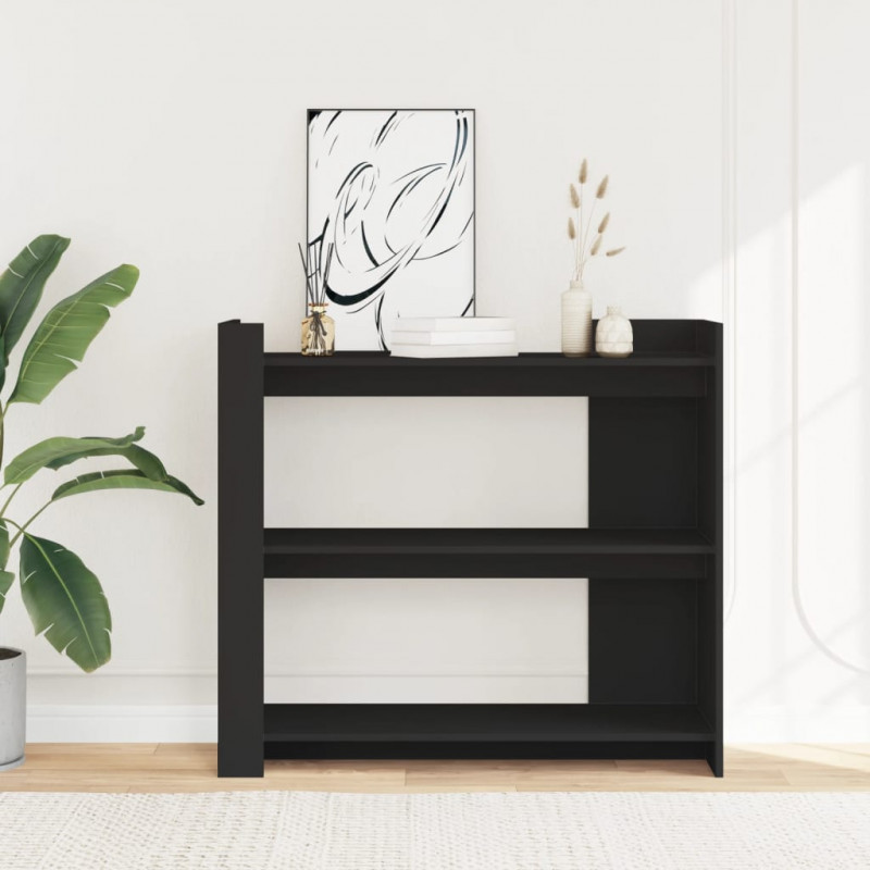 Stolik konsolowy, czarny, 100x35x90 cm, materiał drewnopochodny