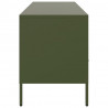 Szafka pod telewizor, oliwkowa, 100,5x39x50,5 cm, stalowa
