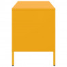 Szafki pod telewizor, 2 szt., musztardowe, 68x39x50,5 cm, stal