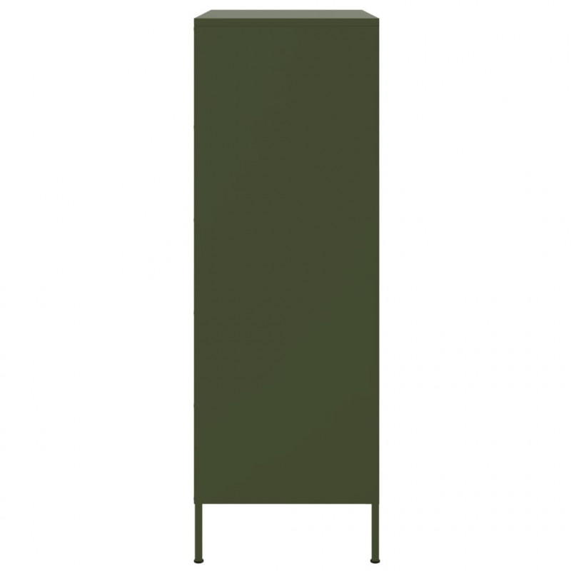 Szafka, oliwkowa, 68x39x113 cm, stal