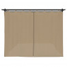 Altana ogrodowa z zasłonami, kolor taupe, 6x3 m, stal