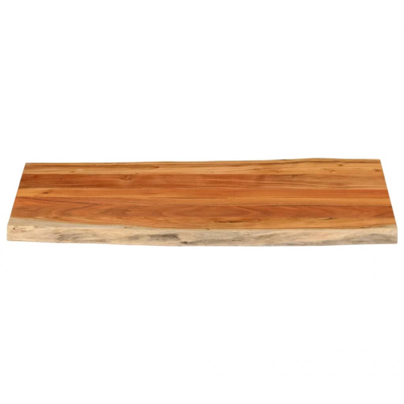Blat stołu, 120x60x2,5 cm, drewno akacjowe, naturalna krawędź