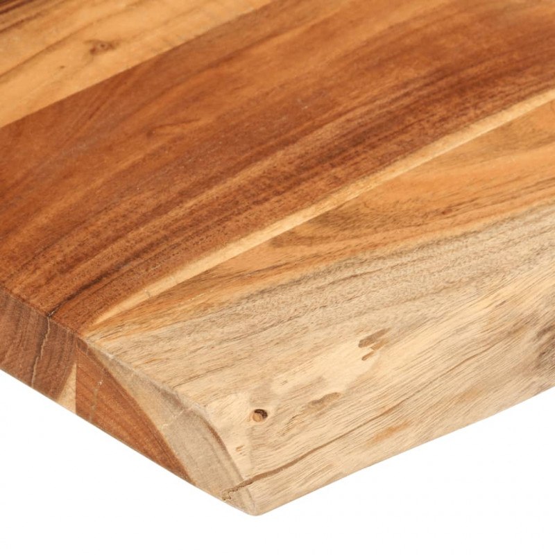 Blat stołu, 120x60x2,5 cm, drewno akacjowe, naturalna krawędź