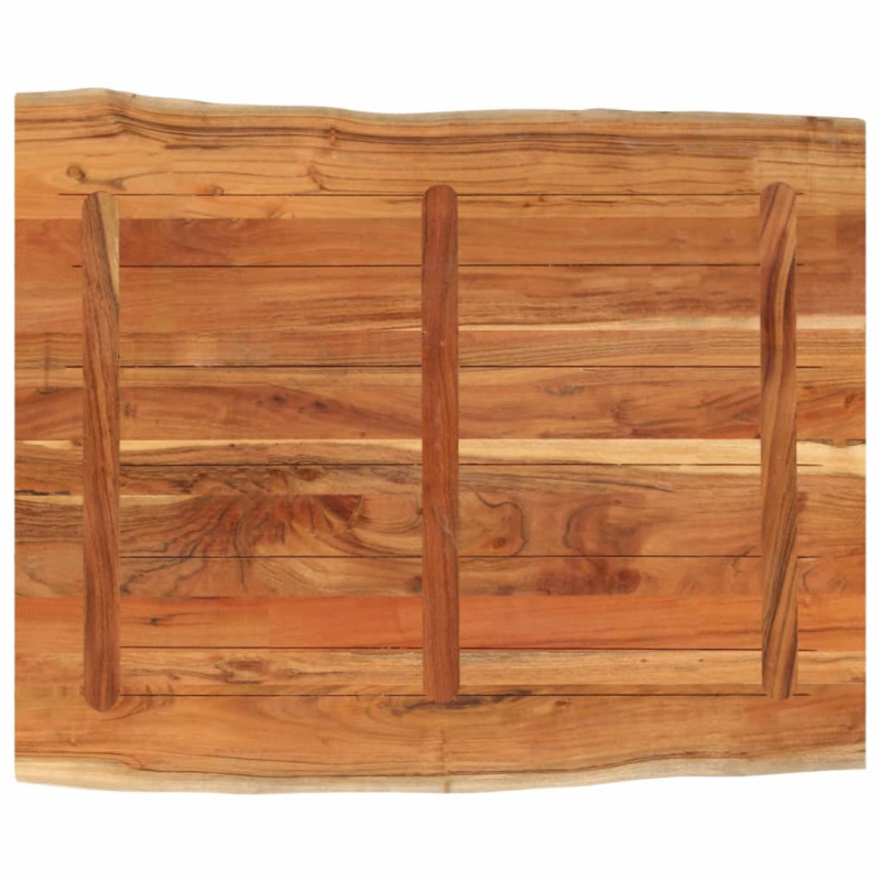 Blat biurka, 90x80x3,8 cm, drewno akacjowe, naturalna krawędź