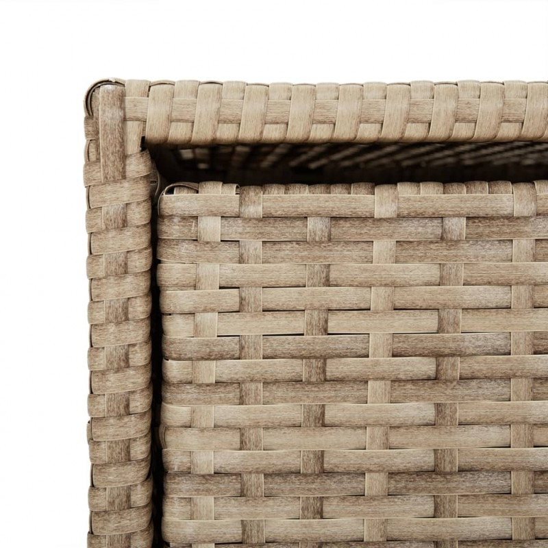 Szafka ogrodowa, beżowa, 55x59x80 cm, polirattan