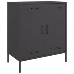 Szafka, czarna, 68x39x79 cm, stal