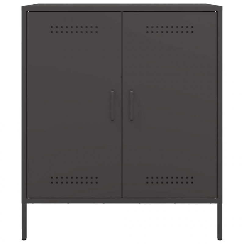 Szafka, czarna, 68x39x79 cm, stal