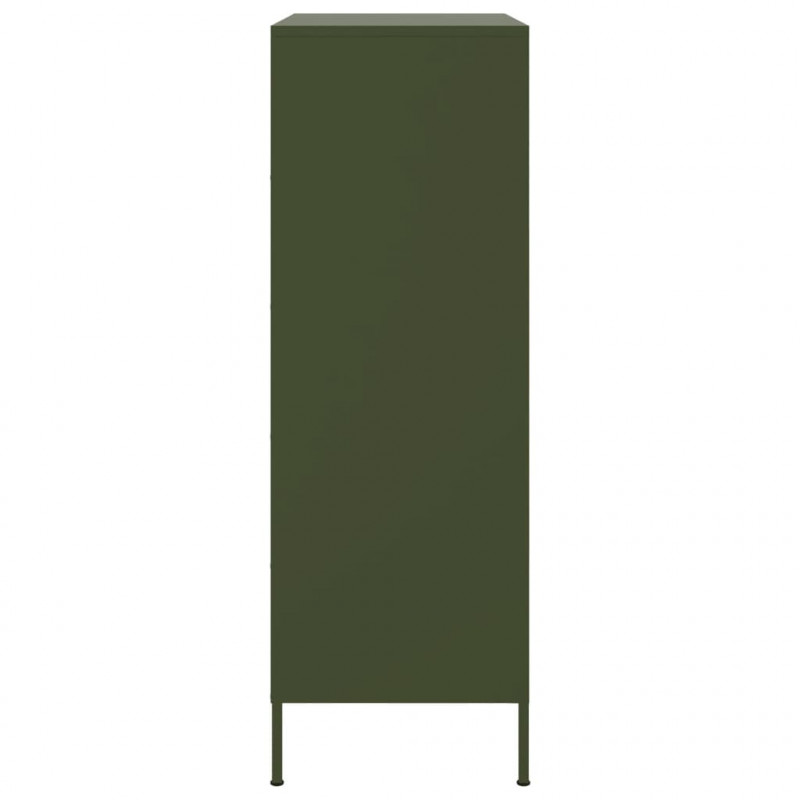 Szafka, oliwkowa, 68x39x113 cm, stal