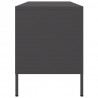 Szafka pod telewizor, czarna, 100,5x39x50,5 cm, stalowa