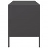 Szafki pod telewizor, 2 szt., czarne, 68x39x50,5 cm, stalowe