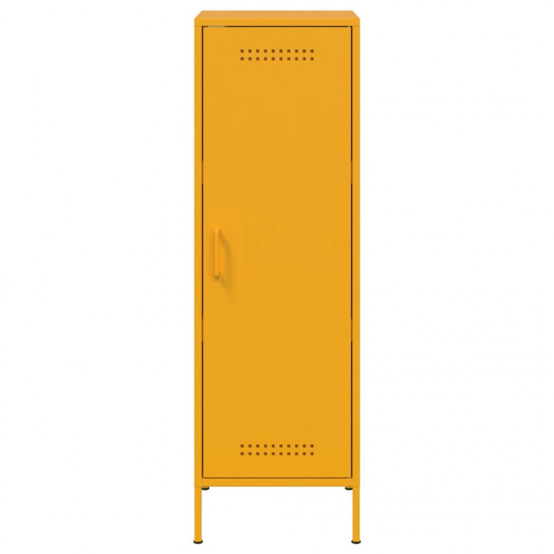 Szafka, musztardowa, 36x39x113 cm, stal